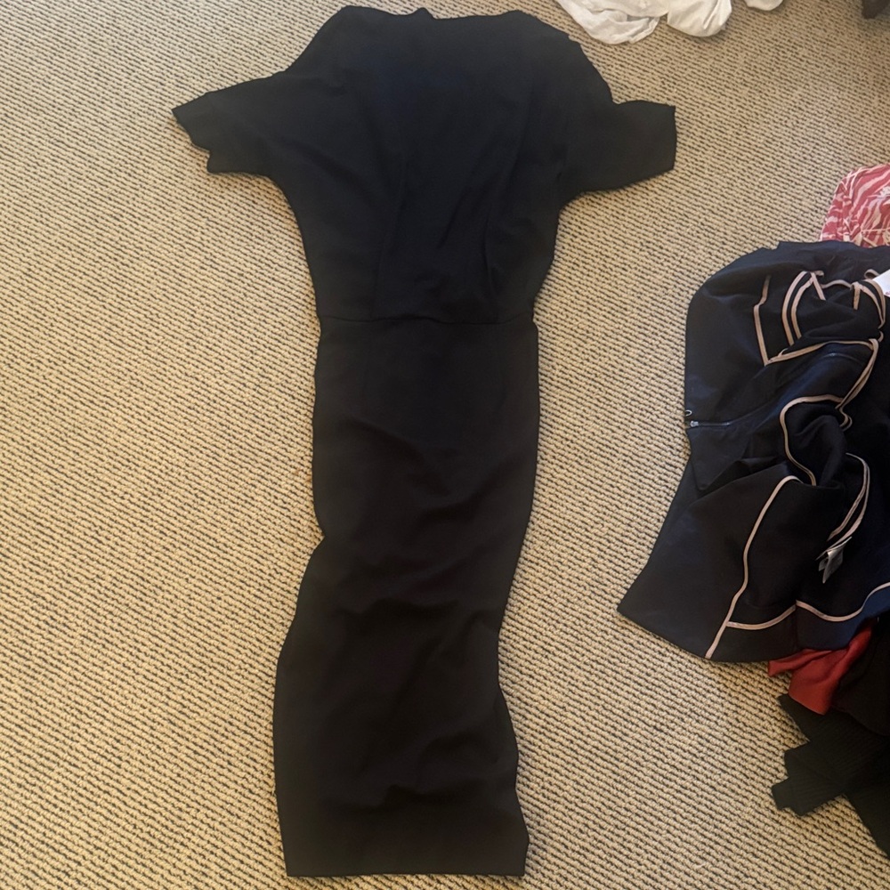 Elegant Black Midi Dress